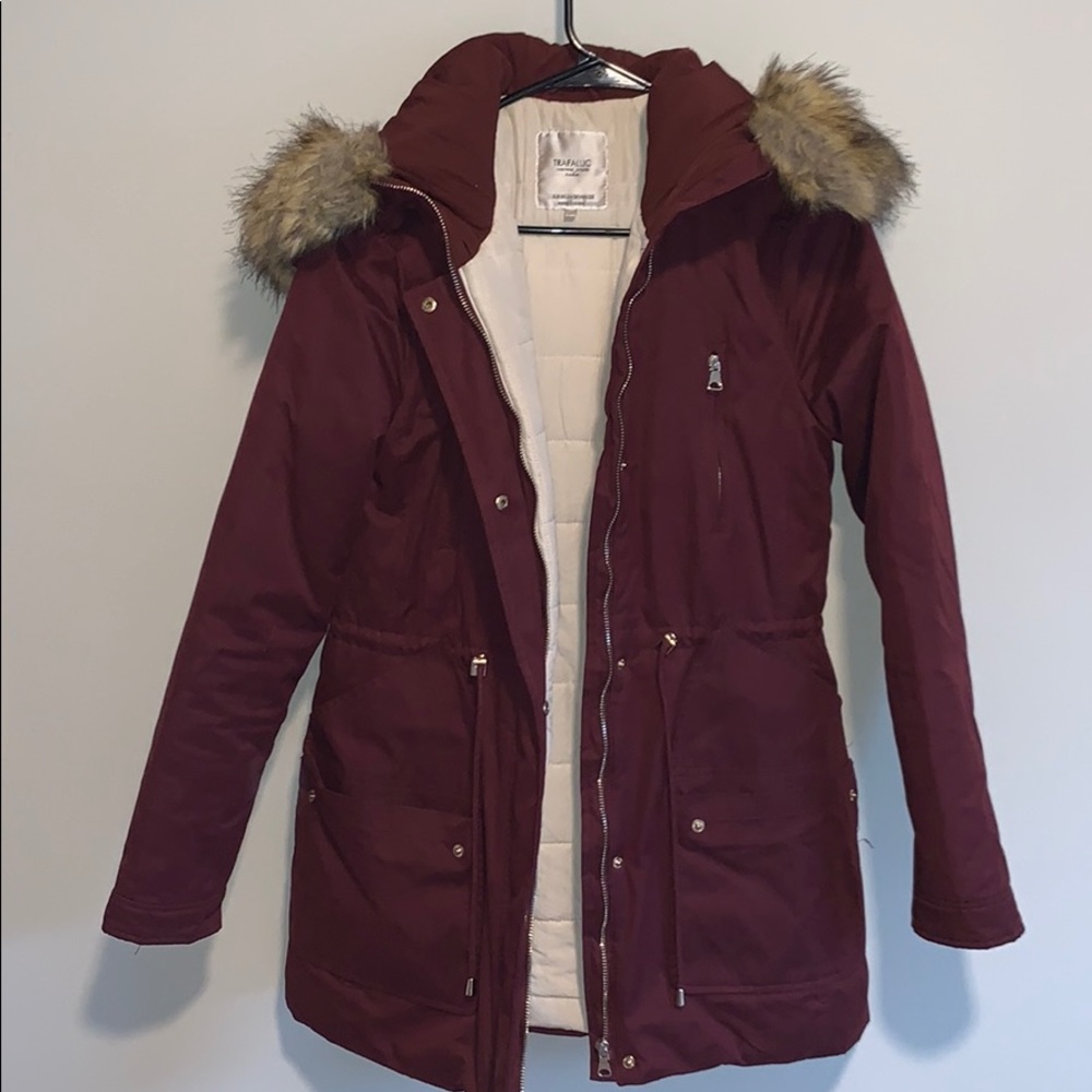Red Zara winter jacket
